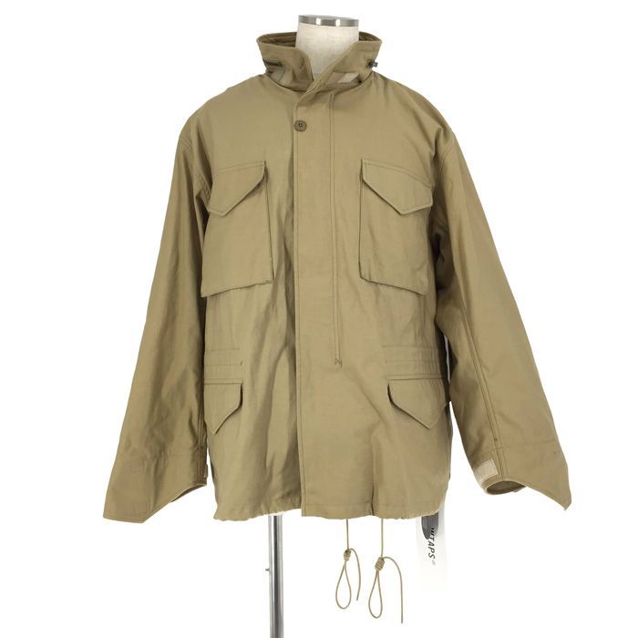 ダブルタップス WTAPS WMILL 65 JACKET NYCO SATIN CORDURA フード付き フィールドジャケット サイズ04 XL  212BRDT JKM01 ベージュ 春秋【中古】【新品同様】【美品】