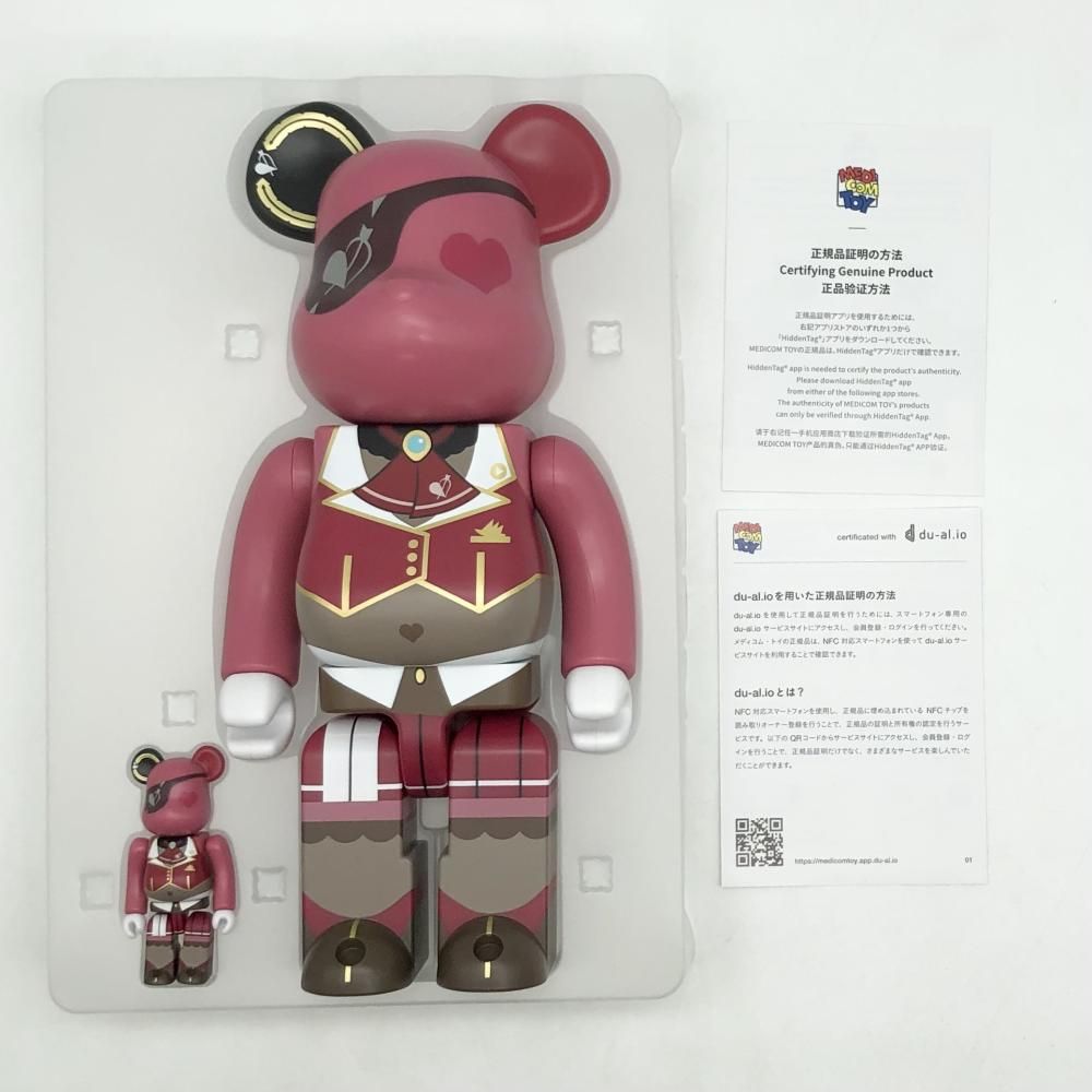 低価格！ 開封 メディコム･トイ ホロライブプロダクション hololive × BE RBRICK 宝鐘マリン 100％-400％ ベアブリック 17 最大88％ OFF!