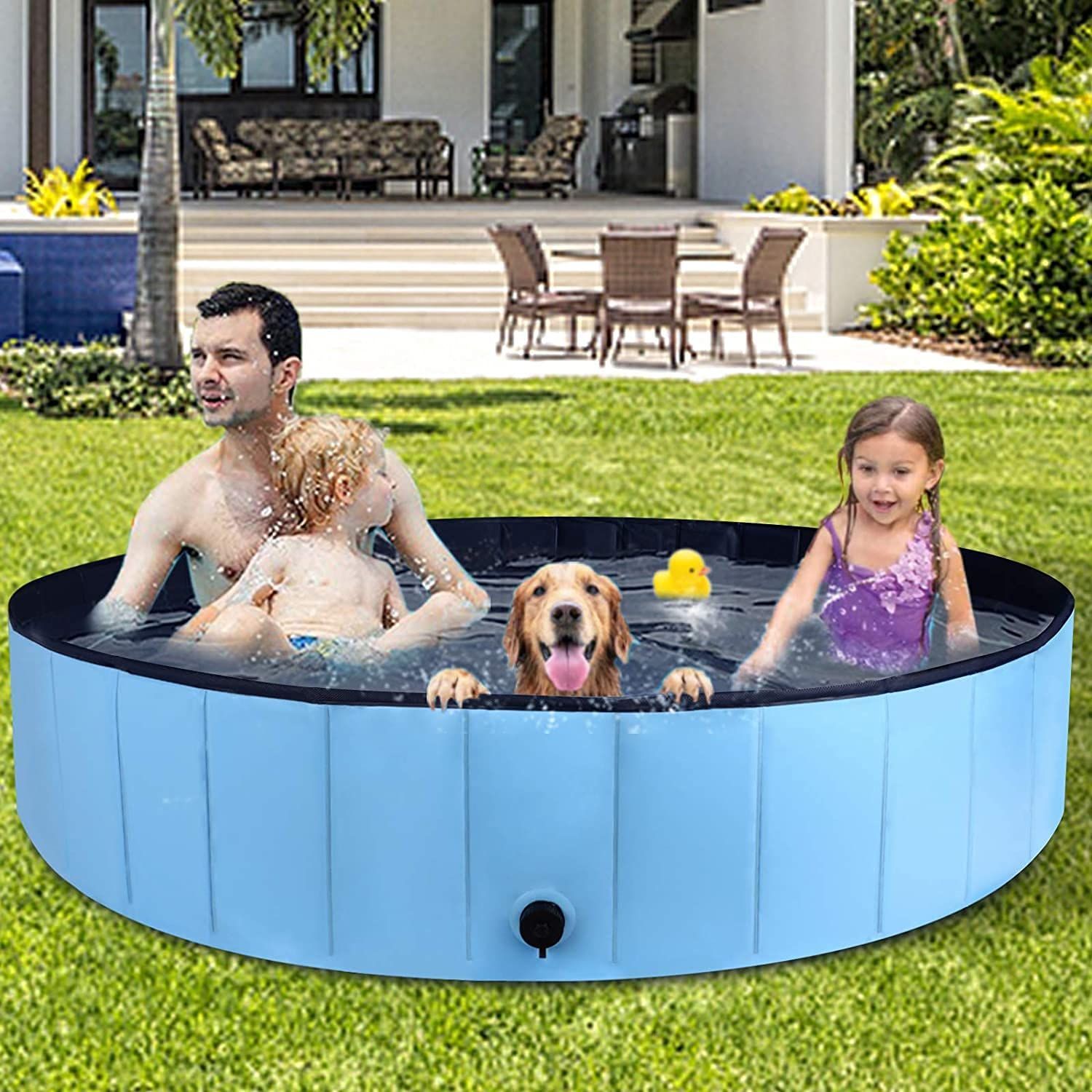 ❤️大特価❤️犬用 子供用 プール 犬用浴槽 折りたたみ式 持ち運び便利