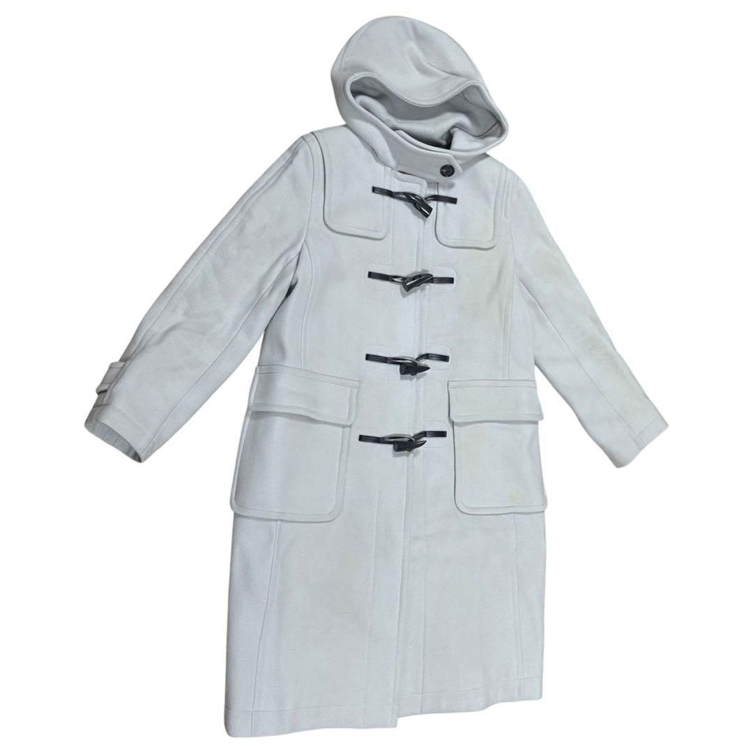 マッキントッシュフィロソフィー MACINTOSH PHILOSOPHY ダッフルコート ロング ウール 裏チェック 38 トグルボタン レディース アウター