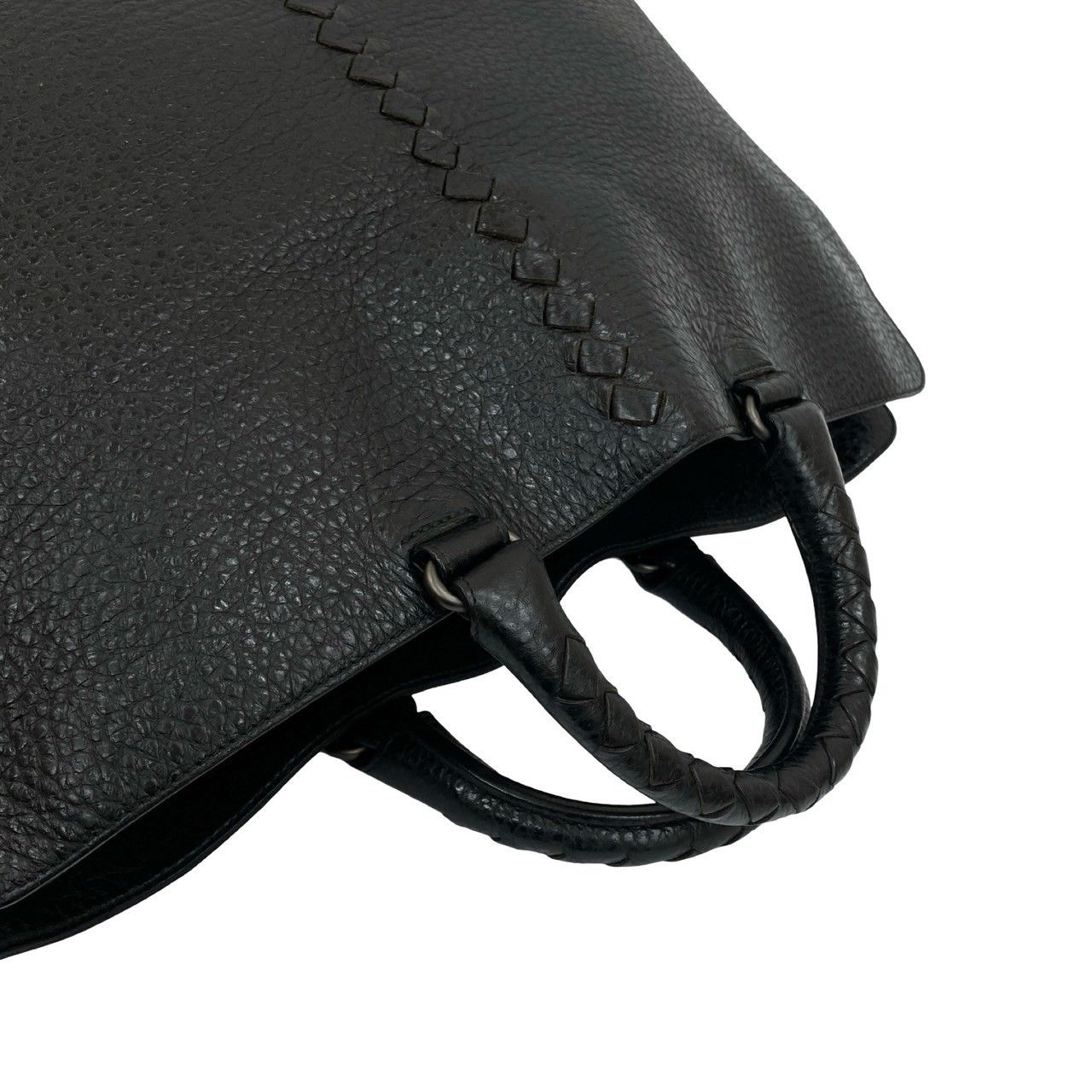 【極美品】BOTTEGA VENETA ハンドバッグ イントレチャート ブラック 極 美品 BOTTEGA VENETA ボッテガヴェネタ イントレチャート