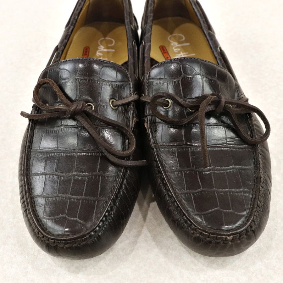 美品 COLE HAAN コールハーン ローファー モカシン ブラック 本革