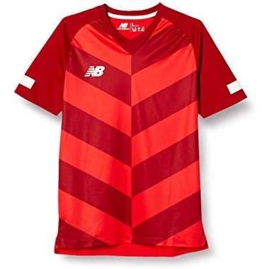 ニューバランス(New Balance) サッカー 半袖Tシャツ CHEVRON 2 ゲームシャツ EMT9006 ハイリスクレッド XLサイズ
