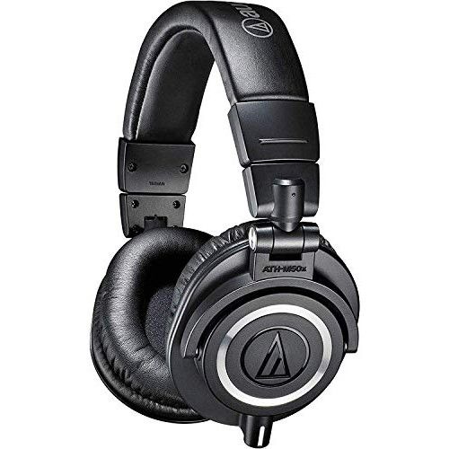 オーディオテクニカ ATH-M50x プロフェッショナルモニターヘッドホン 有線 DTM レコーディング ミックス マスタリング DJ 宅録ブラック