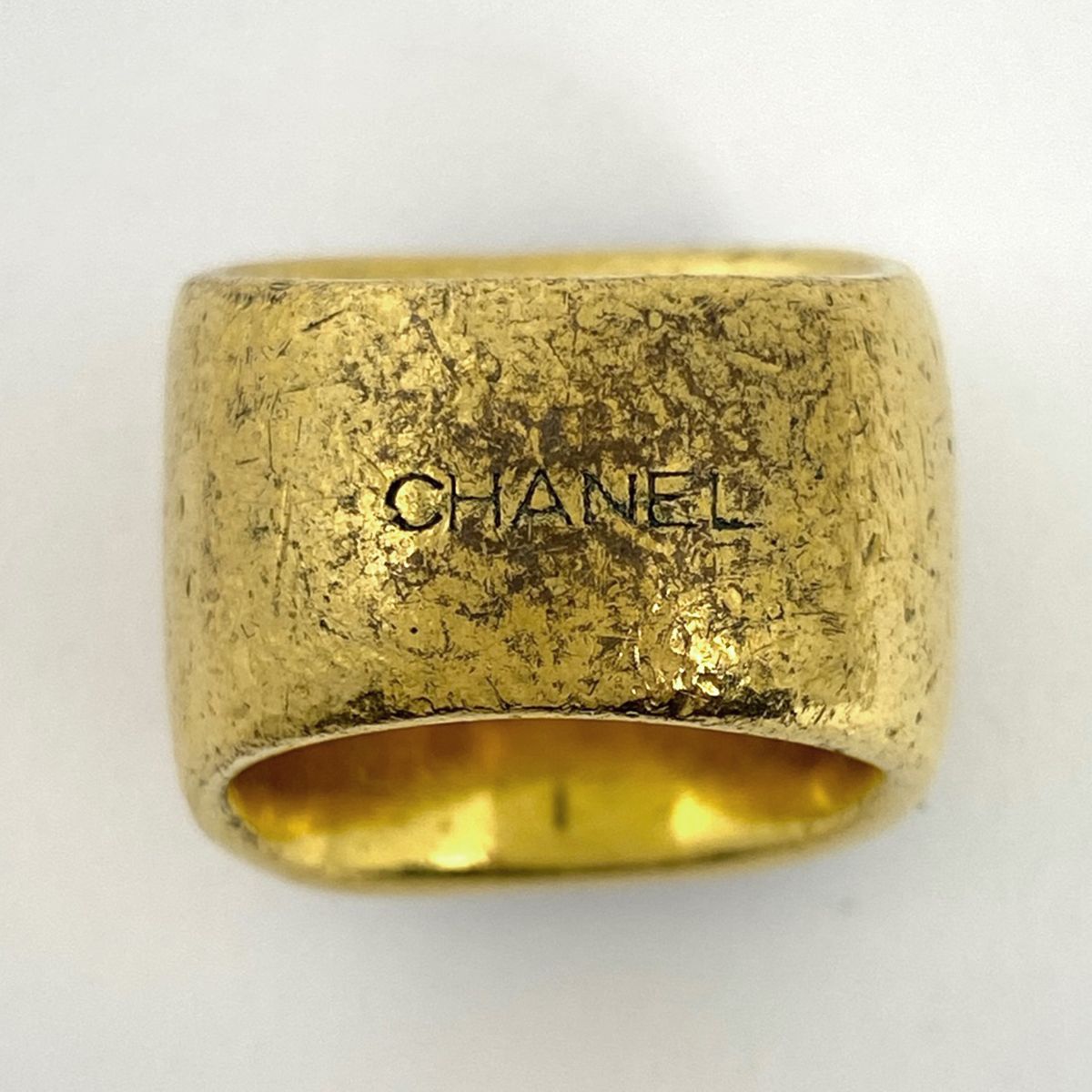シャネル CHANEL ココマーク スクエア リング ロゴ 指輪 リング 11号 