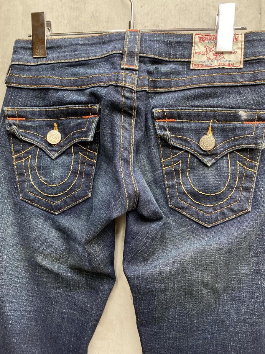 【トゥルーレリジョン】ローライズブーツカットフレアデニム USA製27 股上浅め TRUE RELIGION トゥルーレリジョン ブーツカット フレア