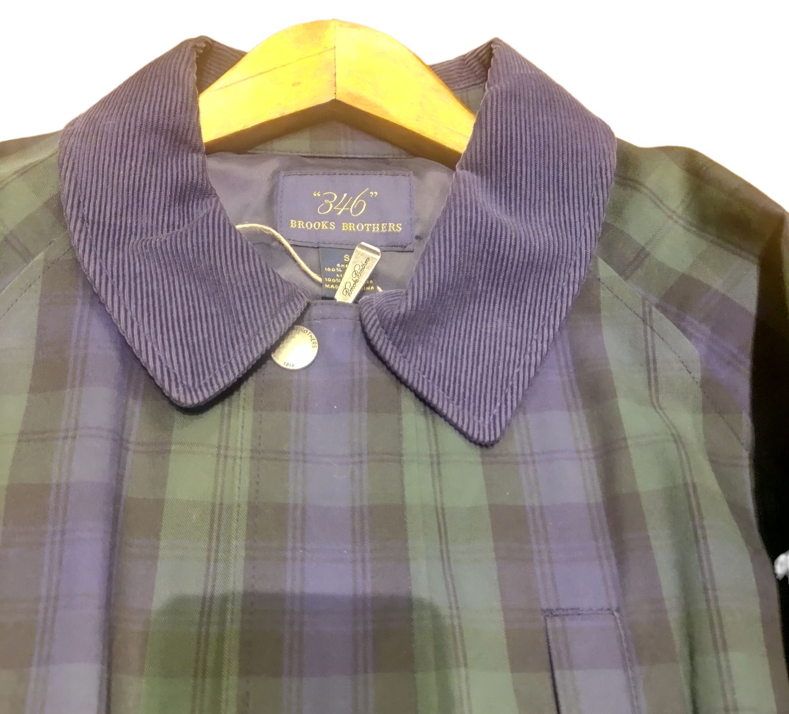brooks brothers 346 ブラックウォッチ　ステンカラーコート BrooksBrothers 346 blackwatch ステンカラーコート - メルカリ