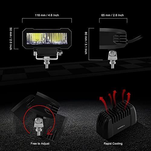 KAWELL 20W 作業灯 ワークライト led作業灯 フォグライト CRE… - メルカリ