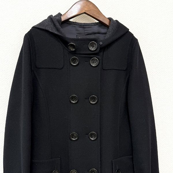wnc ブランベール blancvert コート 44 黒 グレー ロング