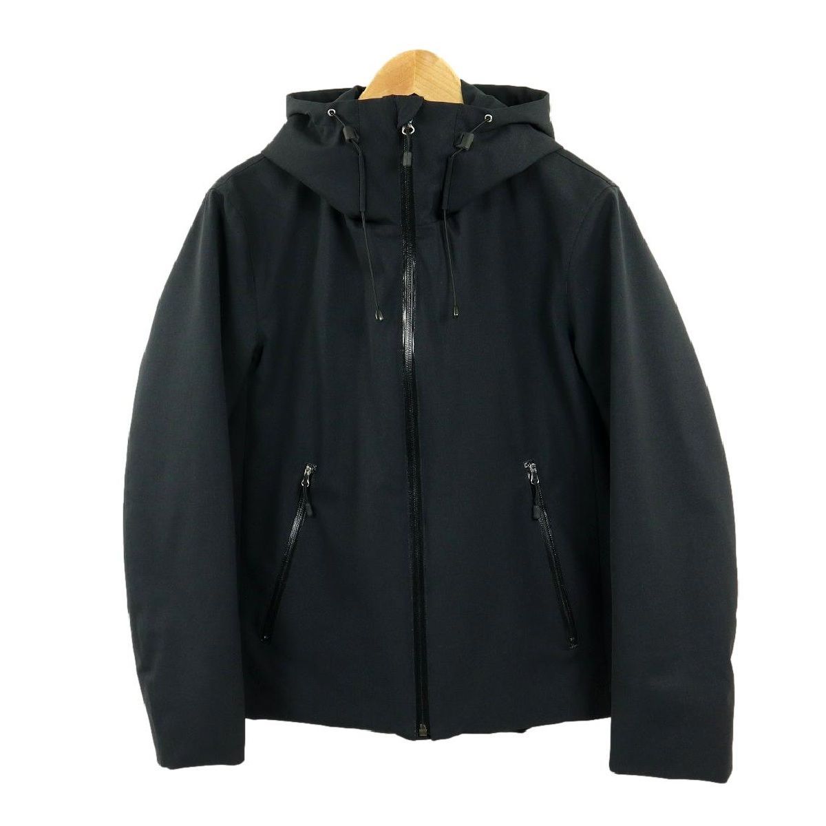 S3491 J.PRESS ジェイプレス 中綿ジャケット 中綿ブルゾン 止水ジップ使用 フード付 サイズM