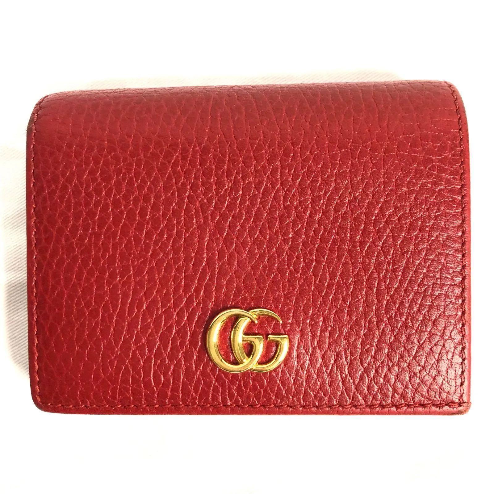 ⭐美品⭐Gucci グッチ GGマーモント コンパクトウォレット 二 