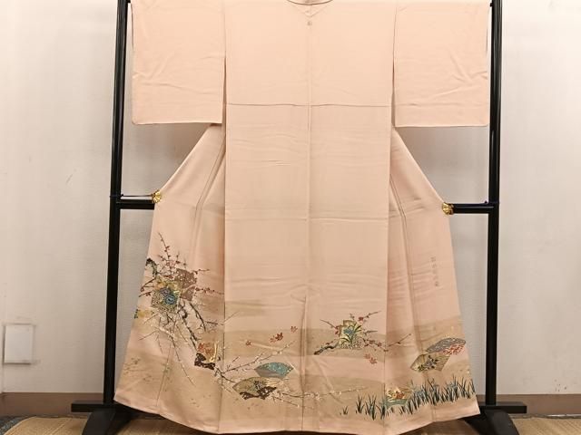 平和屋着物□豪華色留袖 寿光織 光琳かるた 暈し染め 金銀糸