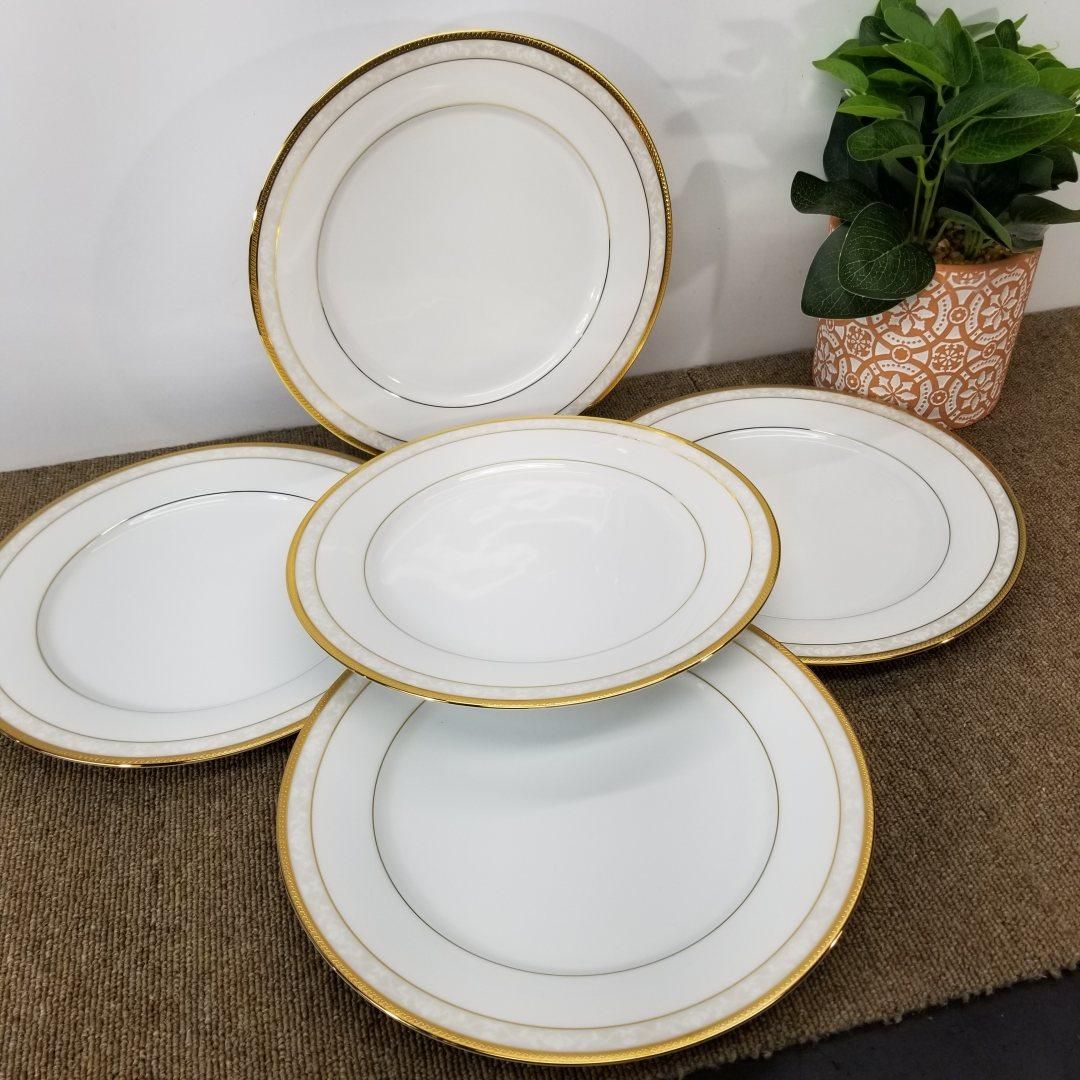 美品 Noritake ノリタケ ハンプシャーゴールド ディナープレート26.5cm ５枚セット A7821A08 - メルカリ