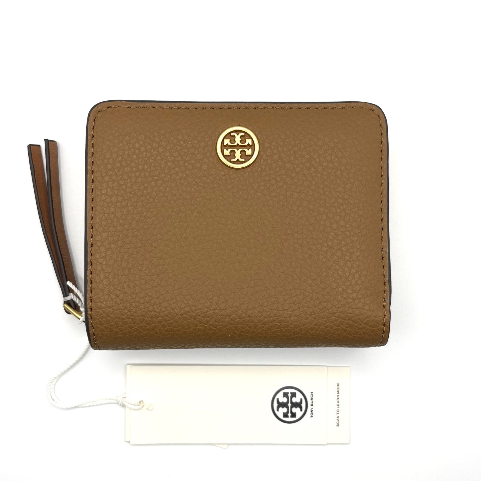 レディース 【新品未使用訳アリ】TORY BURCH Robinson Pebbled Bi Fold 