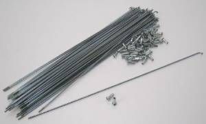 【新品・3営業日で発送】星工業 ／ 車輪関係(スポーク、リム、ハブ軸類) ／ スポーク＆鉄ニップル 1台分 72本セット #13 298mm ／