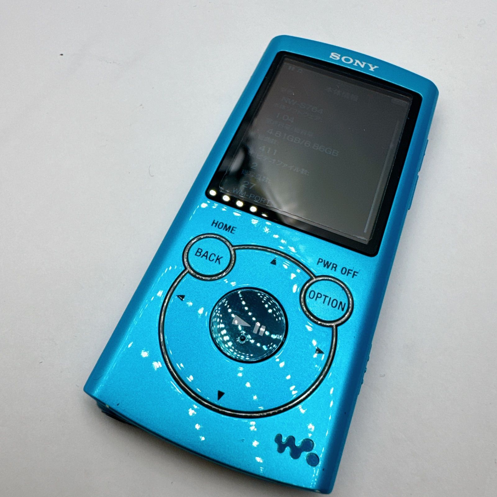 SONY WALKMAN NW-S764 ブルー 8GB Bluetooth/ノイズキャンセル対応