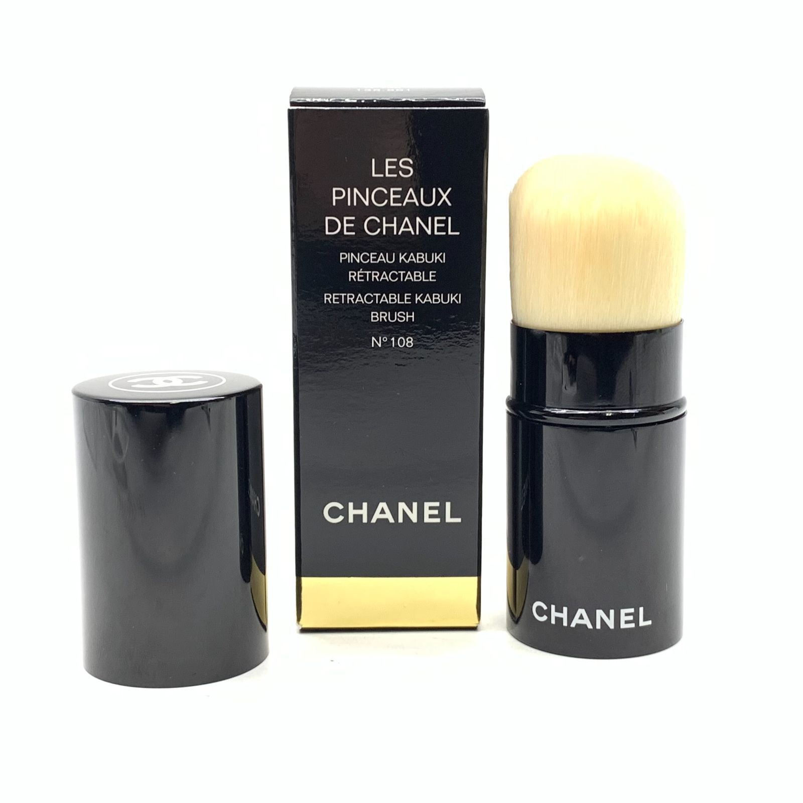 CHANEL シャネル パンソー カブキ No108 携帯用パウダー ブラシ 化粧品 コスメ チークブラシ フェイスパウダーブラシ 管理