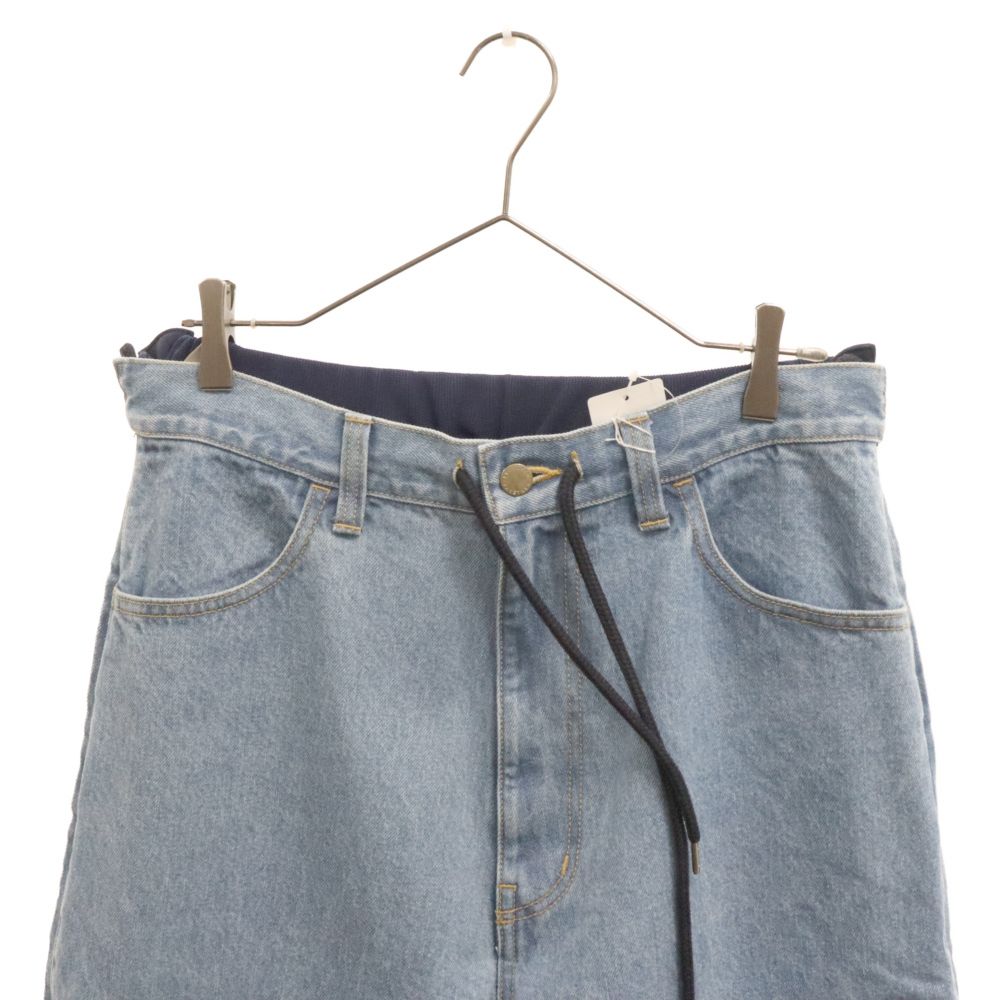 FACETASM (ファセッタズム) Jersey Merging Denim Pants デニム