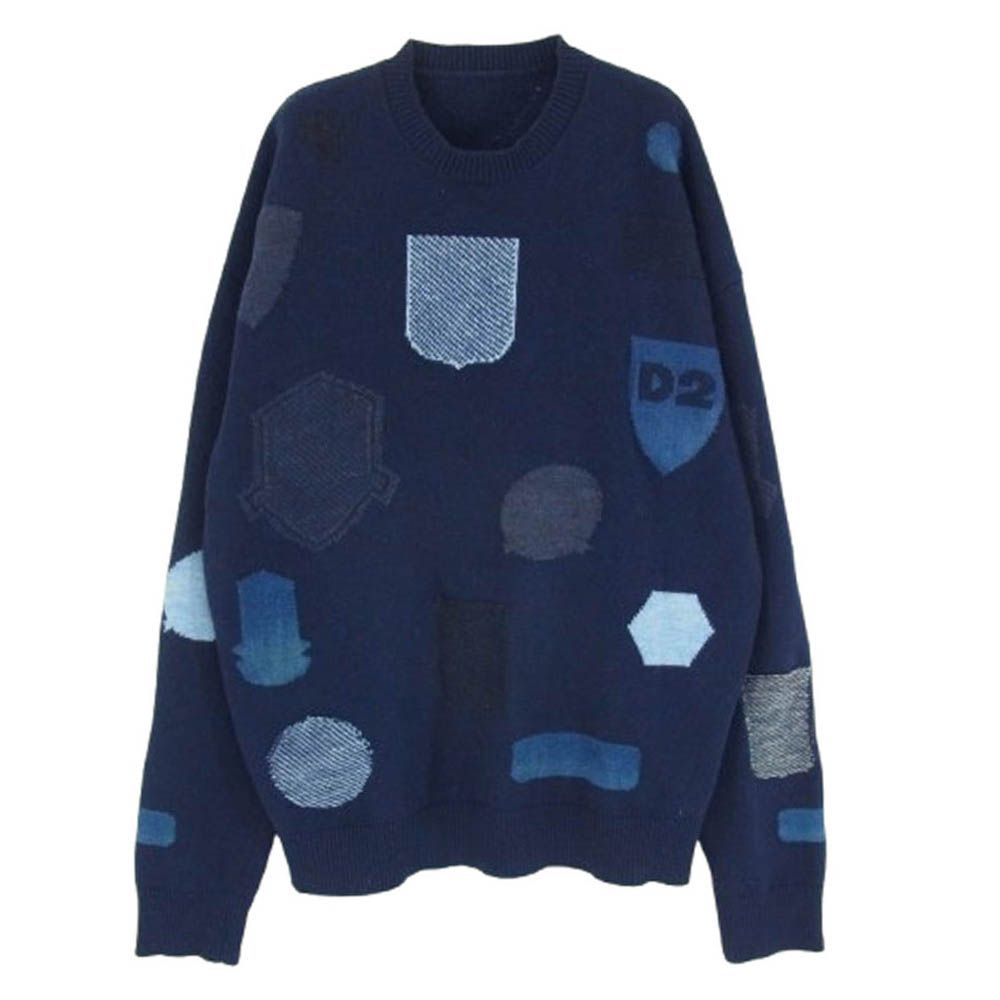 DSQUARED2 ディースクエアード 20AW s74ha1099 s17395 CREW NECK KNIT  