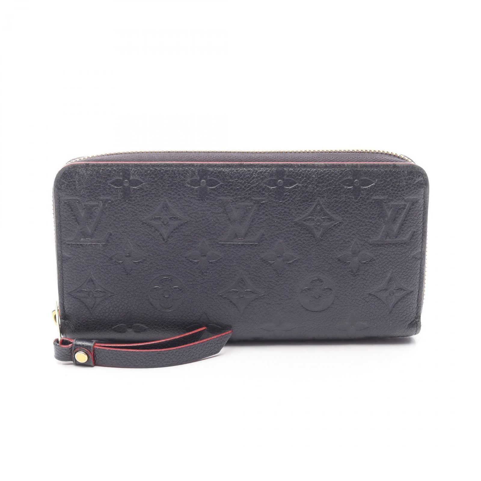 ルイ ヴィトン LOUIS VUITTON ラウンド長財布 ジッピー ウォレット マリーヌルージュ レザー ジッピー ウォレット レディース Used B