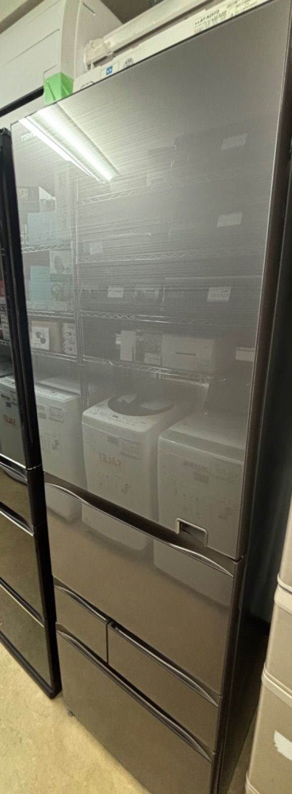 ◇TOSHIBA 冷蔵庫 465L ガラストップ GR-S470GZ (ZH) - メルカリ