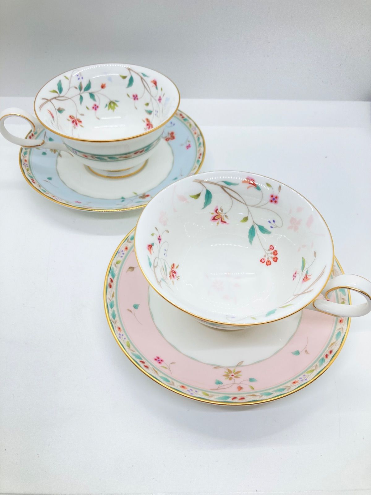 Noritake 食器セット 花更科シリーズ 花更紗 モーニングペア(色変り) | ノリタケ食器公式オンライン