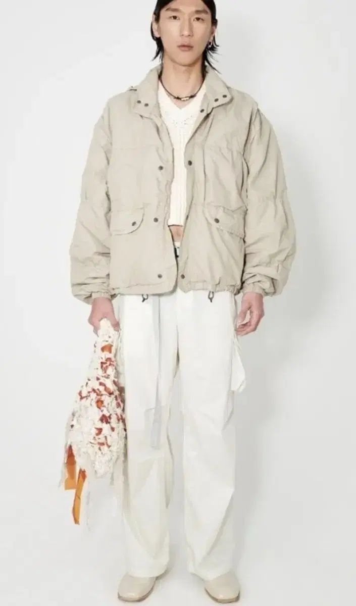 【rokh】2023ss khaki-BEIGEマルチポケット カーゴ スカート rokh】2023ss khaki-BEIGEマルチポケット カーゴ スカート