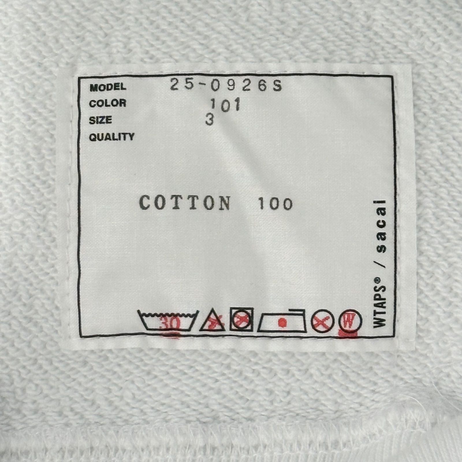 WTAPS x sacai Print Pullover / Sweater / Cotton  