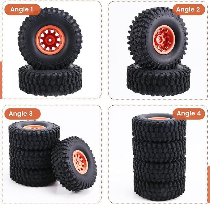 クローラー ラジコン タイヤ ビードロック 2.2インチ 4PCS 2 2インチ