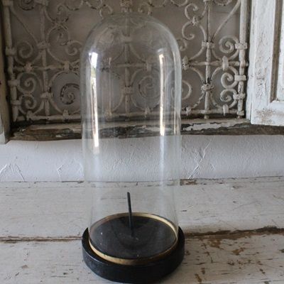 L2504-507-1 送料込！フランスアンティーク ガラスドーム ブロカント