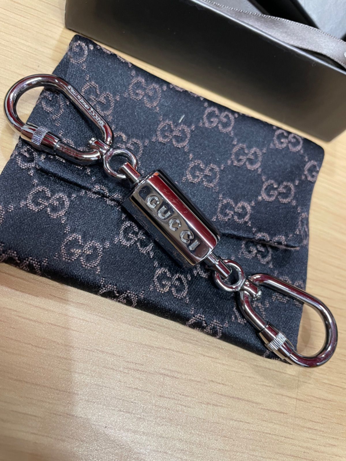 GUCCI❗️ダブルカラビナ❗️キーリング❗️-