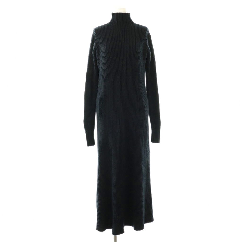 チノ CINOH CI RIB KNIT DRESS ワンピース ニット 36 ネイビー