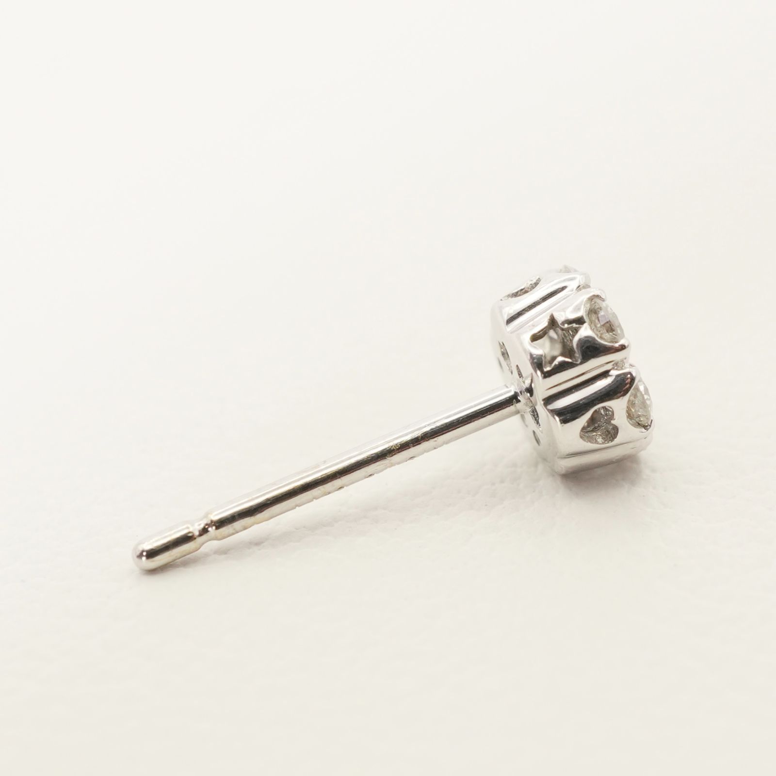 ポンテヴェキオ K18WG×ダイヤモンド 0.22ct ピアス/24-4541S