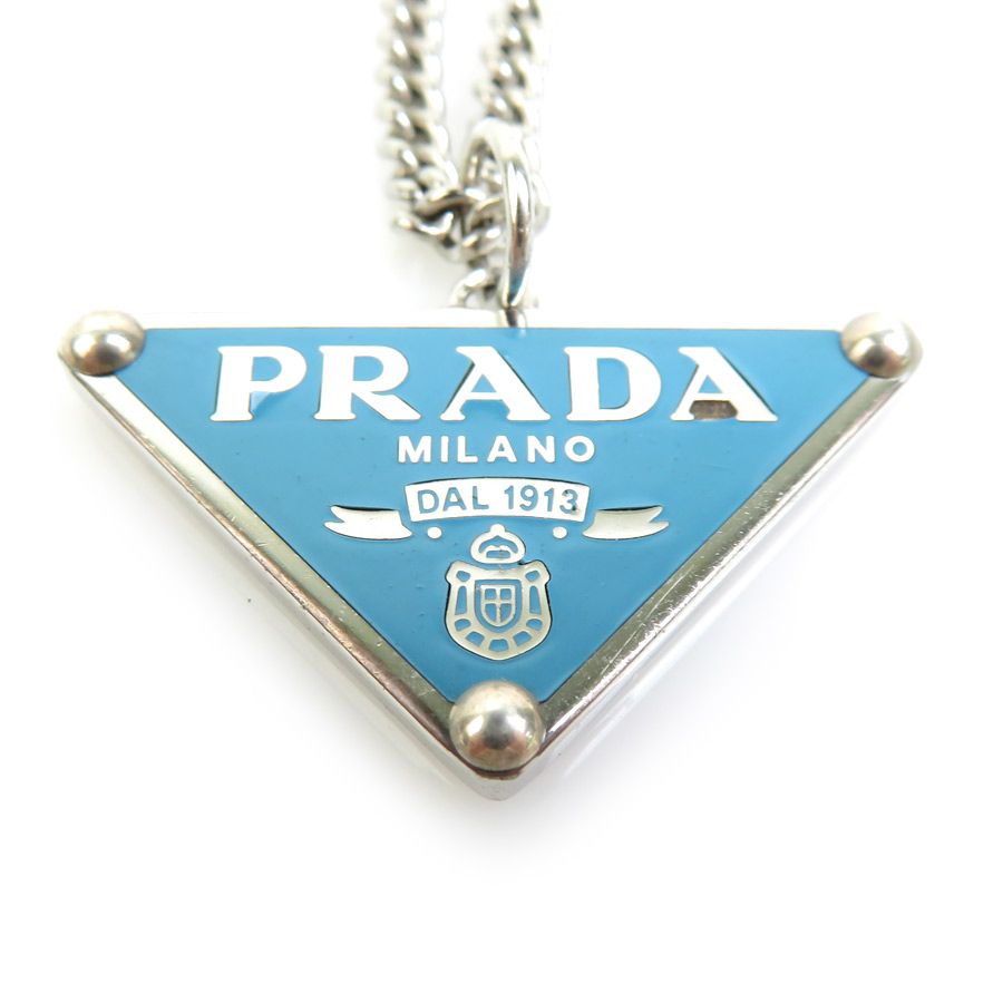プラダ PRADA ネックレス トライアングル ロゴ ネックレス