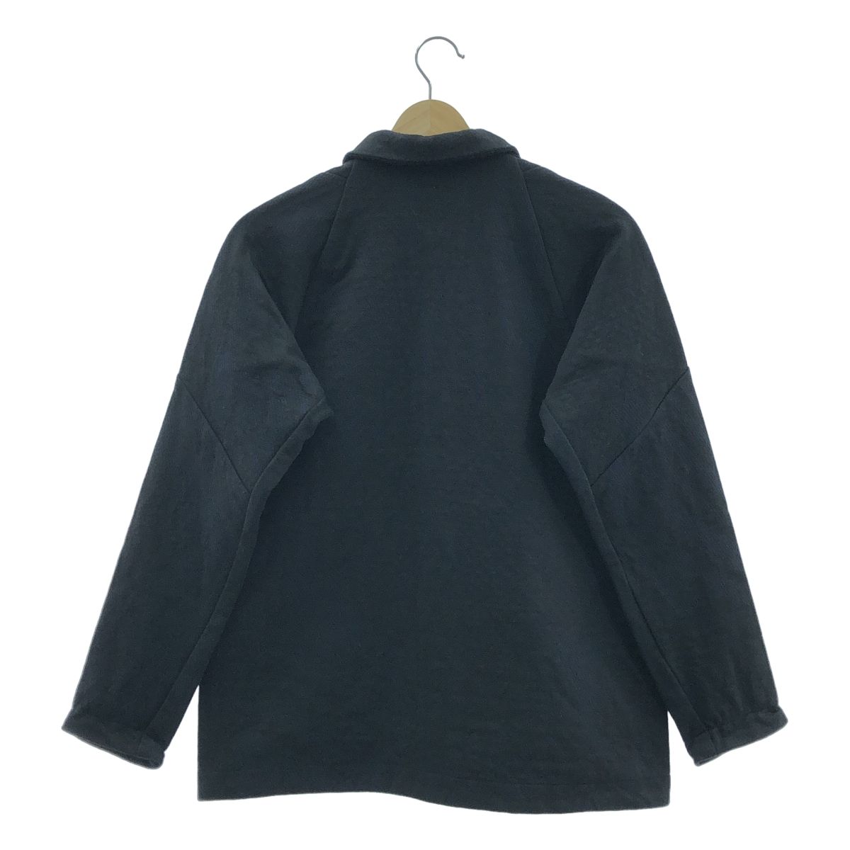 BYBORRE / バイボレ | スナップボタン スウェット ジャケット | S | ブラック | メンズ BYBORRE / バイボレ | スナップボタン スウェット ジャケット | S