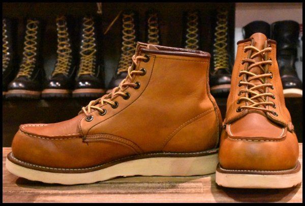 【7.5D 良品 サイド羽タグ 99年】レッドウィング 875 アイリッシュセッター 茶 オロイジナル モックトゥ ブーツ redwing HOPESMORE【EK175】