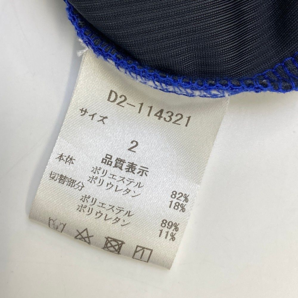 サイズ：2 DANCE WITH DRAGON ダンスウィズドラゴン  半袖ハイネックTシャツ  ネイビー系 [240101443303] ゴルフウェア レディース ストスト サイズ：2 DANCE WITH DRAGON ダンスウィズドラゴン 半袖