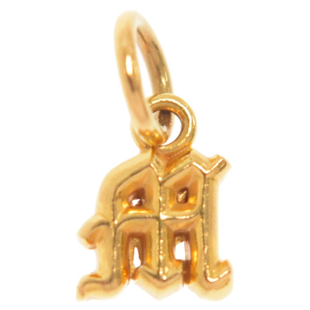 CHROME HEARTS (クロムハーツ) 22K STACK ALPHABET アルファベットスタックチャーム Mイニシャルゴールドネックレストップ  ゴールド - メルカリ