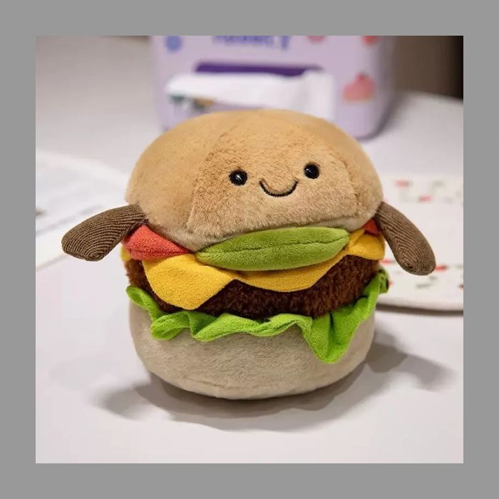  ジェリーキャット　ハンバーガー　ぬいぐるみ JELLY CAT - 新作 新品 ジェリーキャット ハンバーガー バーガー