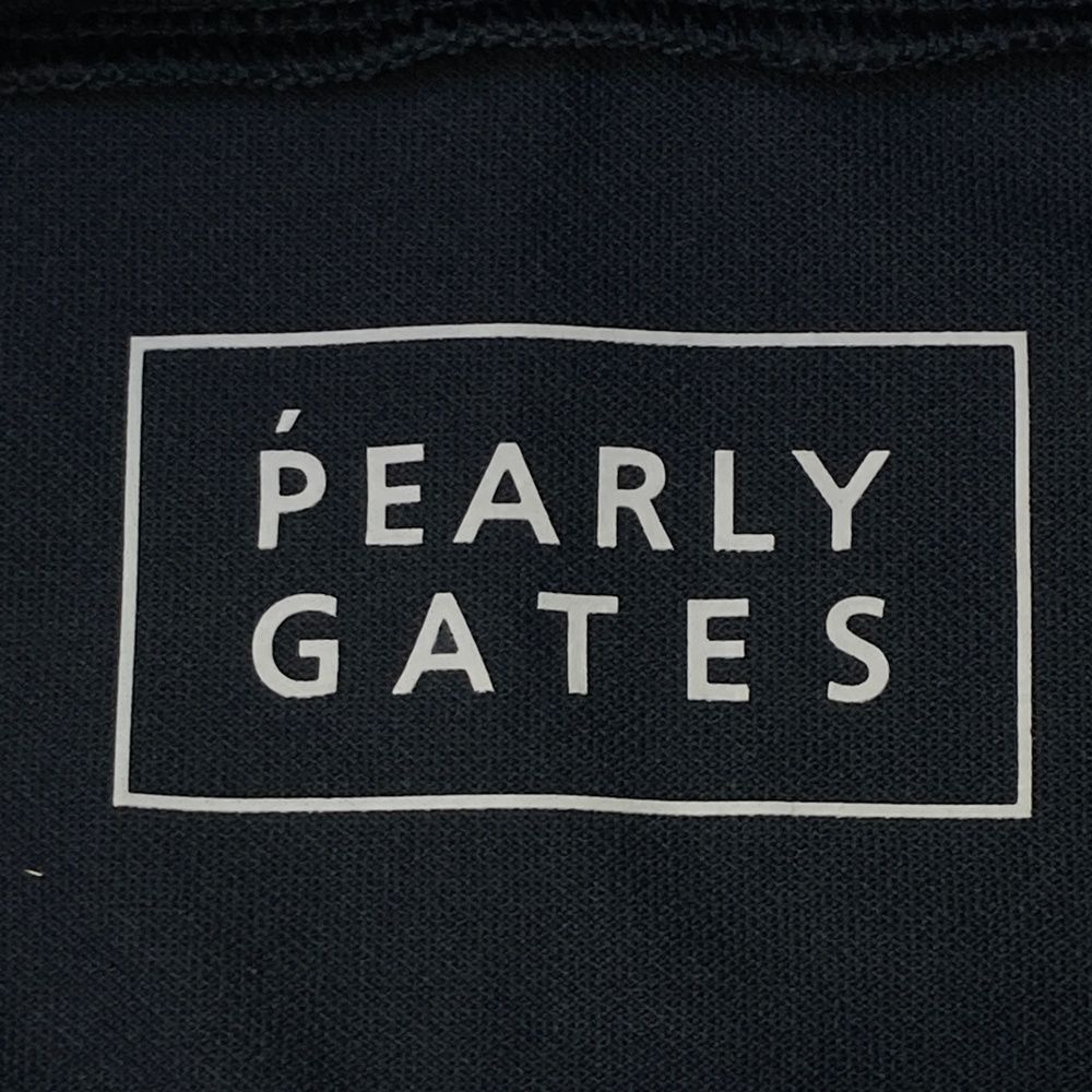 サイズ：5 PEARLY GATES パーリーゲイツ  ハイネック 長袖Tシャツ  ブラック系 [240101403098] ゴルフウェア メンズ ストスト サイズ：5 PEARLY GATES パーリーゲイツ ハイネック 長袖Tシャツ