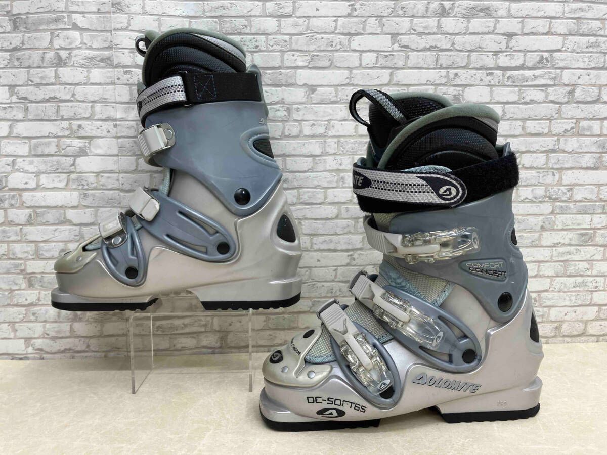 スキーブーツ DOLOMITE DC-SOFT65 PLOFILE FIt サイズ25cm 285mm シルバー ドロミテ