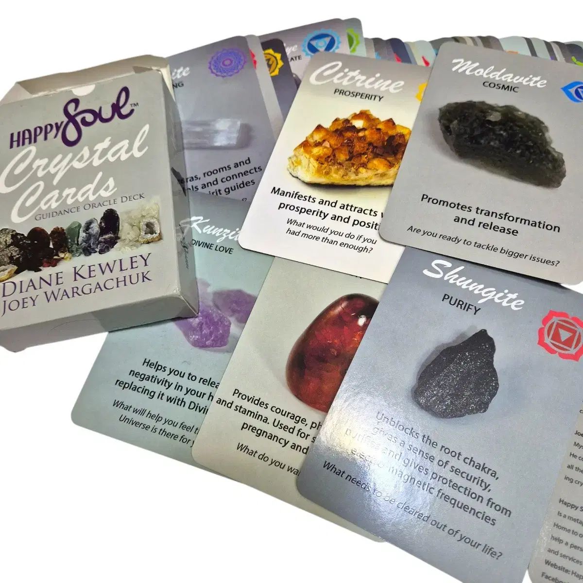 高品質，限定セール happysoulcrystalcard ハッピーソウル クリスタル オラクル タロットカード 地図・旅行ガイド