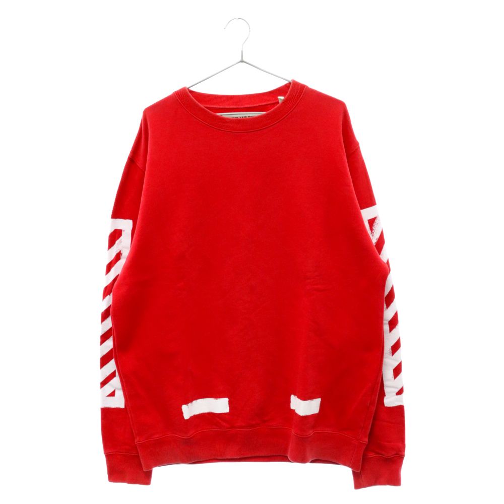 OFF-WHITE (オフホワイト) BRUSHED DIAGONALS CREW SWEAT ブラッシュド 
