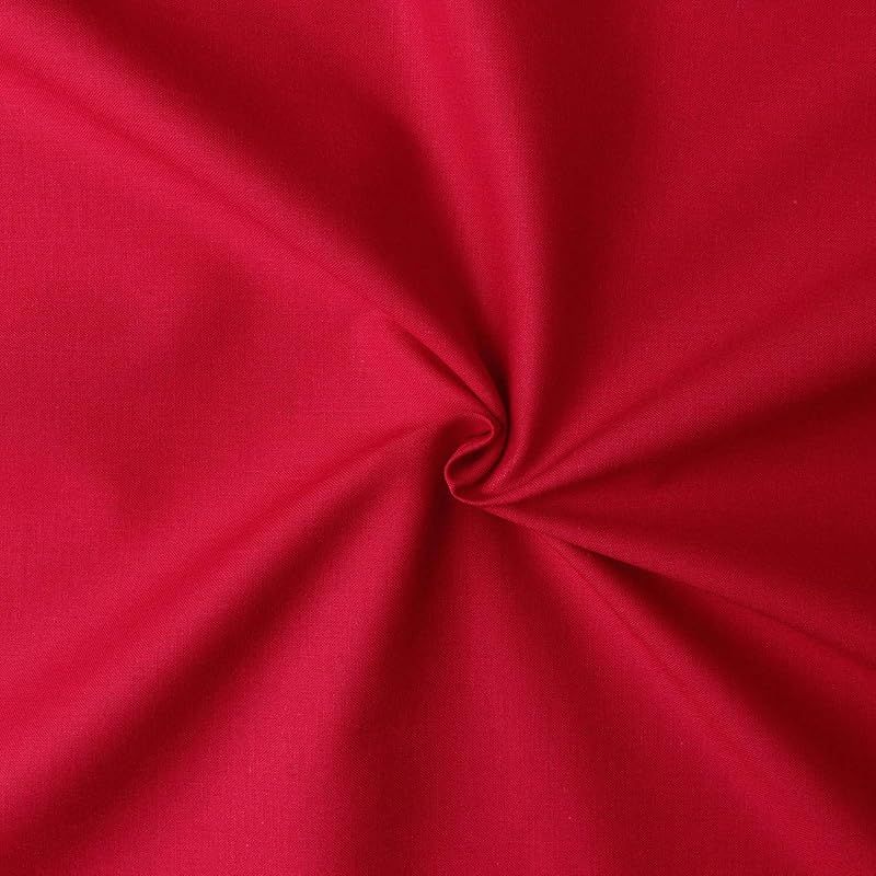 日本紐釦貿易 Nippon Chuko エイティスクエア 無地 生地 綿 シャーティング ファイアーレッド レッド系 巾約108cm×10m切売カット KD4630-254-10M USTAUSTRALIA_COM_AU