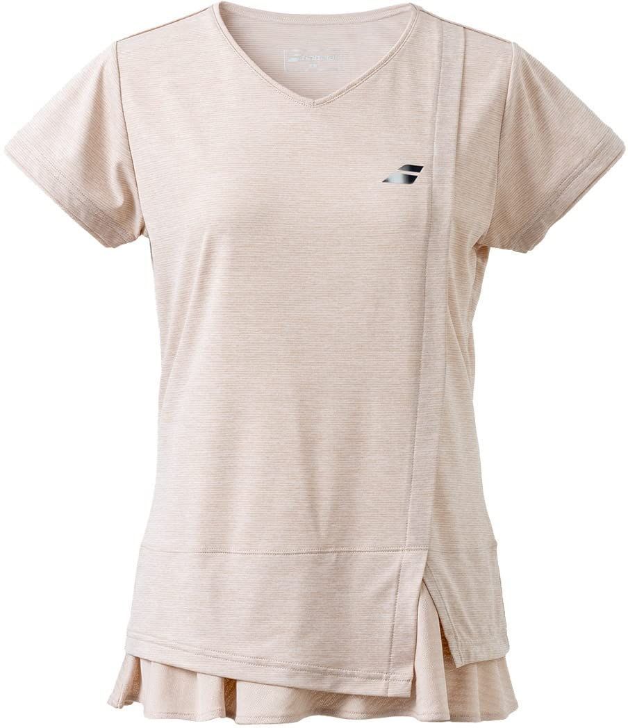 Color PK00 ピンク_Size L バボラ Babolat テニスウェア レディース VS ショートスリーブシャツ BWG3320 2025SS エントリー特典対象