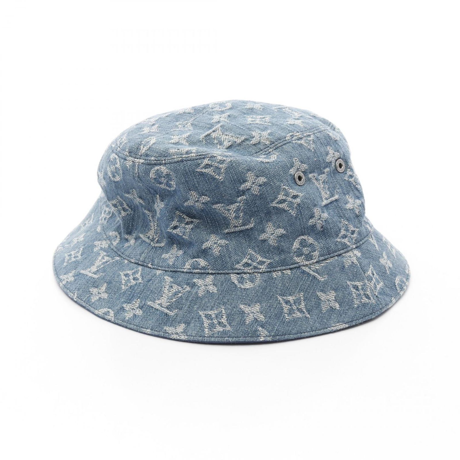 ルイ ヴィトン LOUIS VUITTON ハット モノグラムデニム M76587 ブルー その他 バケットハット メンズ Used B