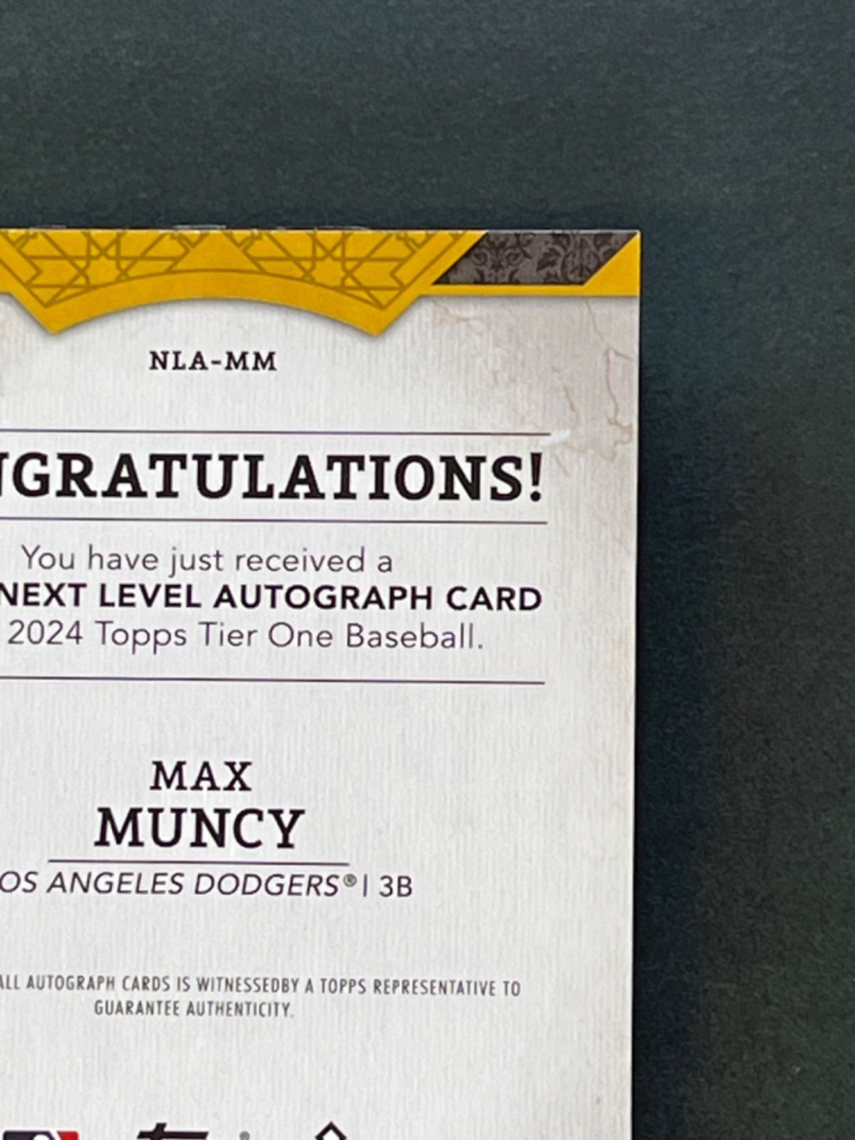 75枚限定】2024 Topps Tier One マックスマンシー 直筆サインカード 