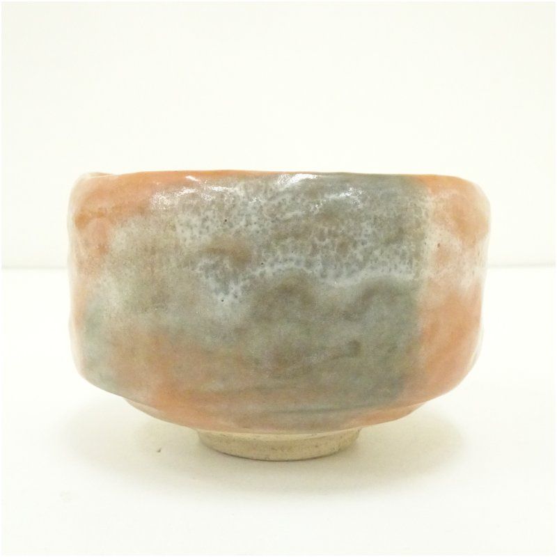 緑山造 赤楽茶碗（共箱） 茶道 抹茶 おしゃれ 抹茶茶碗 抹茶碗 和食器