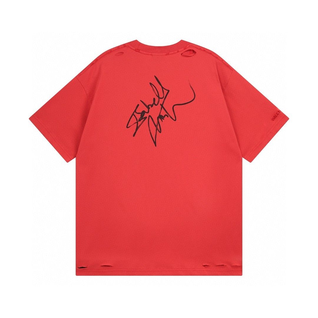 BALENCIAGA 2025 SS ISABELLE プリント半袖Tシャツ 男女兼用