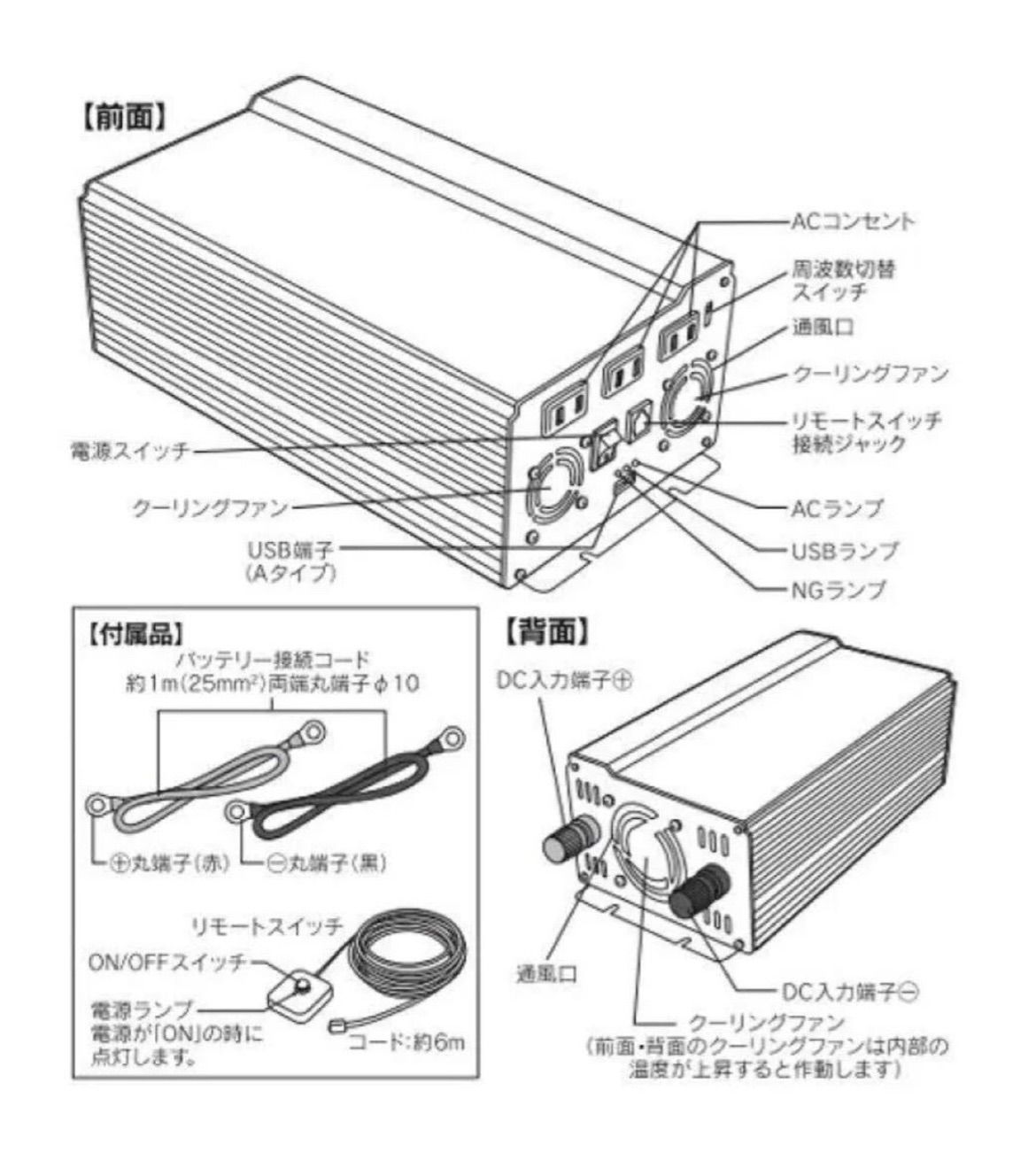 ブースターコード リモートスイッチ付